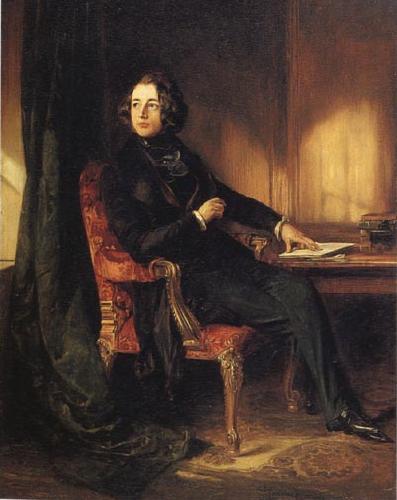Maclise, Daniel Charles Dickens oil painting picture